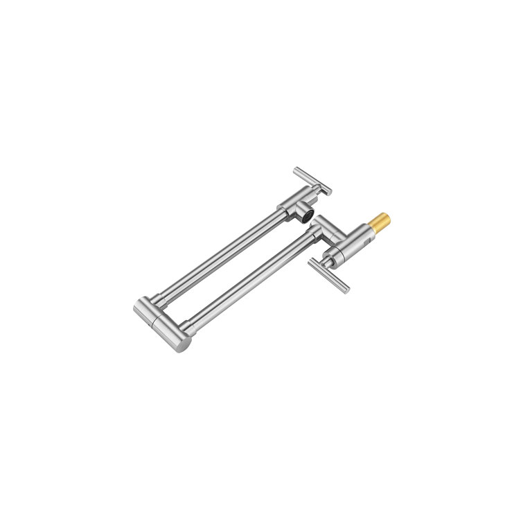 Gabriel Brushed Nickel Wall Mounted Pot Filler Faucet