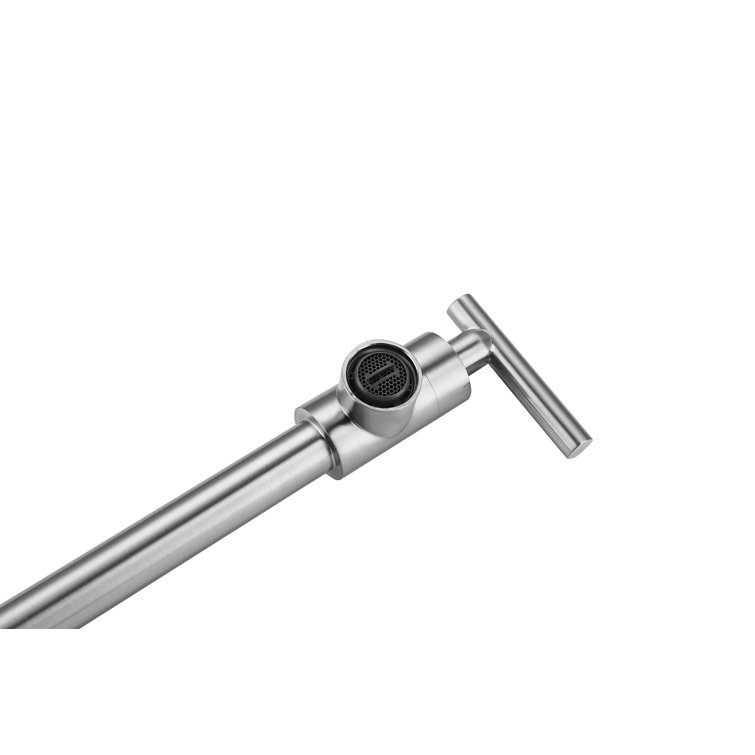 Gabriel Brushed Nickel Wall Mounted Pot Filler Faucet