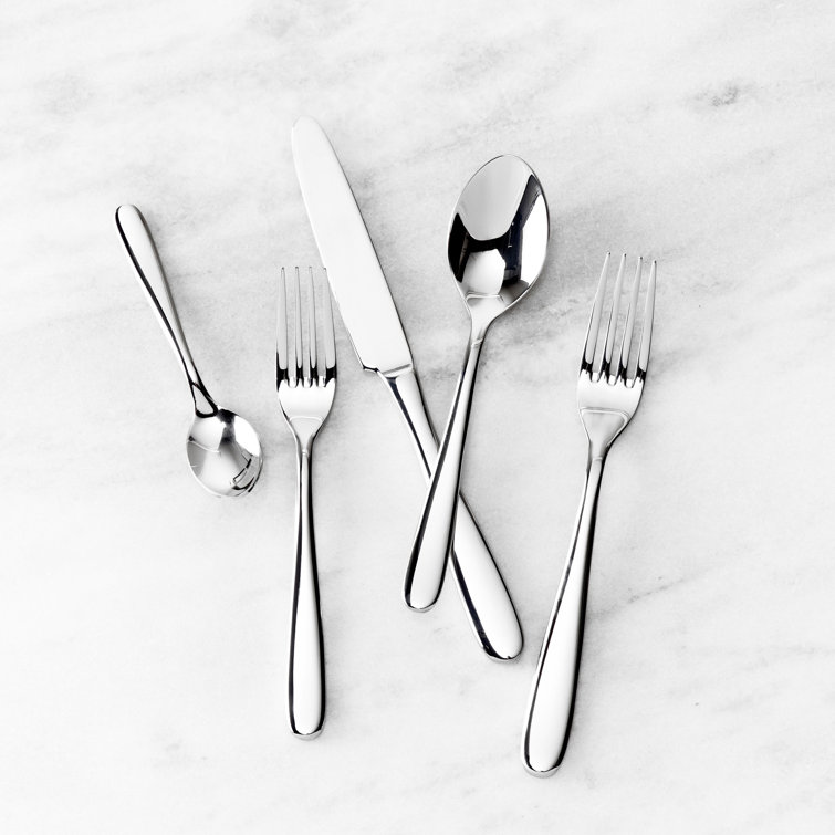 Fortessa Grand City 18/10 Stainless Steel 20 Piece Flatware Set (Service for 4), Silver