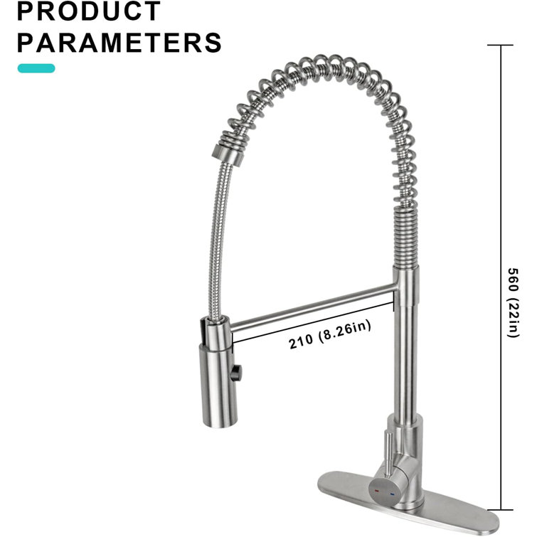 30-Inch Stainless Steel Single Bowl Undermount Kitchen Sink with Faucet
