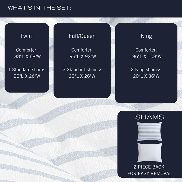 King Navy Dusk Reversible Microfiber Comforter Set