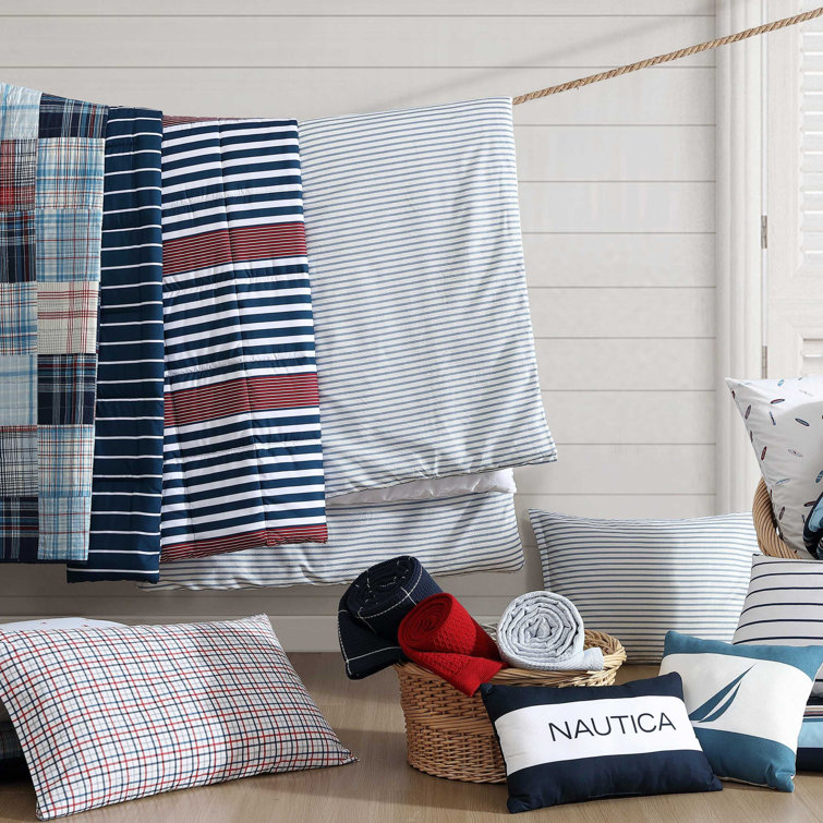 King Navy Dusk Reversible Microfiber Comforter Set