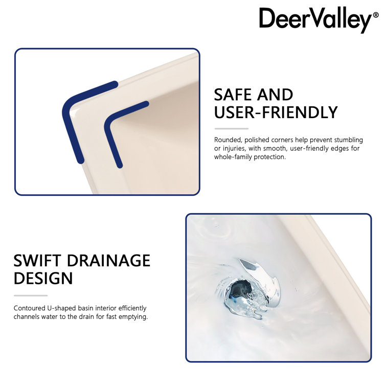 Elegant Apex White Ceramic 34" Rectangular Pedestal Sink with Overflow