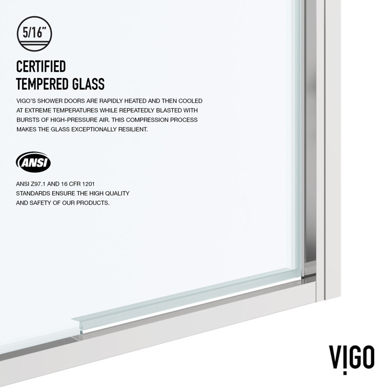 Astoria 30" x 76" Chrome Framed Pivot Shower Door with Clear Glass