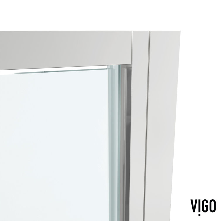 Astoria 30" x 76" Chrome Framed Pivot Shower Door with Clear Glass