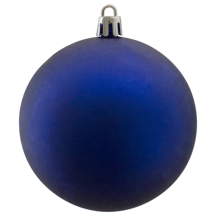 32-Piece Royal Blue Shatterproof Matte Christmas Ball Ornaments