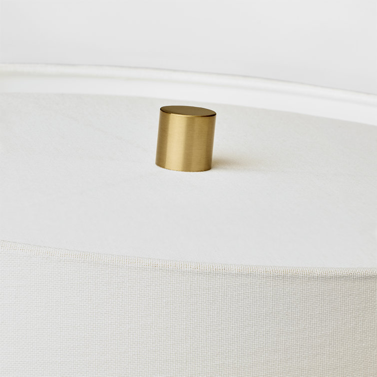 White Crackle Ceramic Table Lamp with Linen Shade