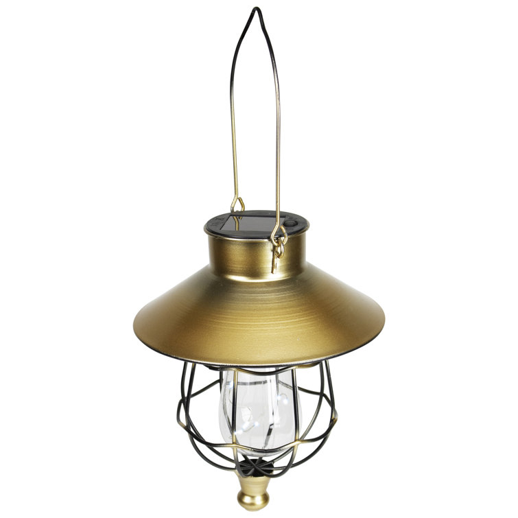 9" Bronze Vintage LED Indoor/Outdoor Hanging Lantern