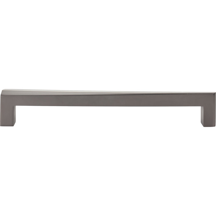 Slate Silver Contemporary Bar Appliance Pull with Mounting Hardware