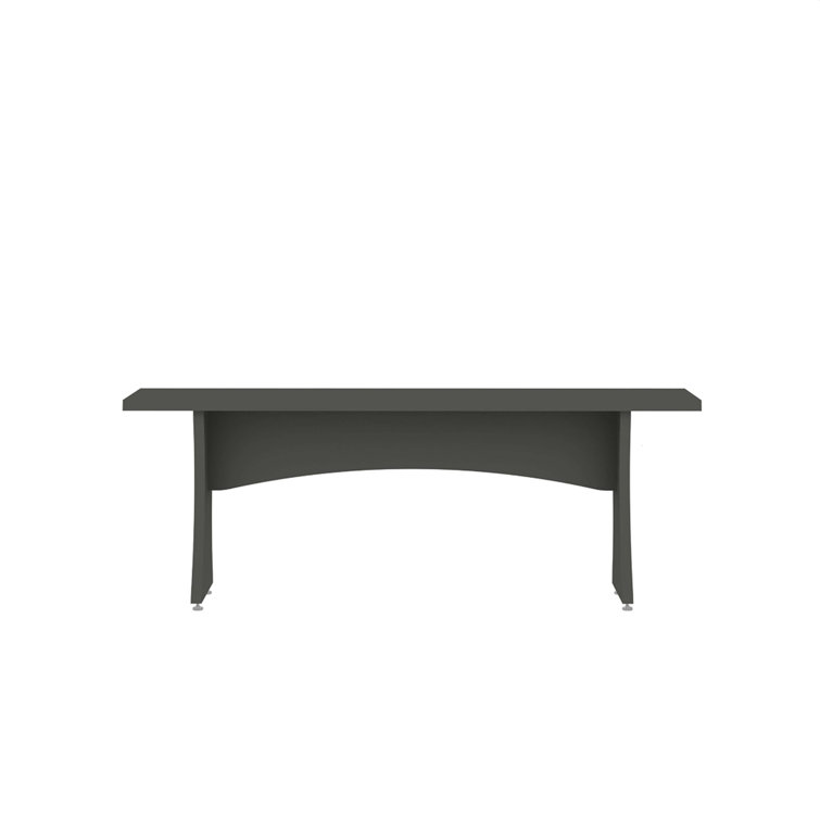 Coney Gray MDF Mid-Century Modern Dining Bench Set