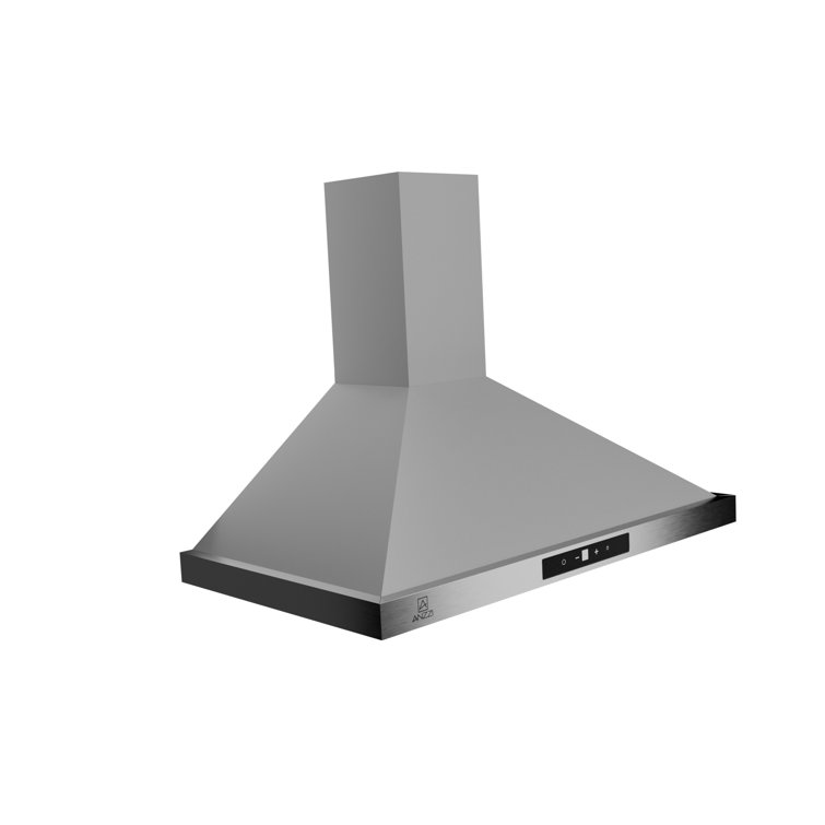 36" Stainless Steel Convertible Wall Mounted Range Hood with LED Lighting