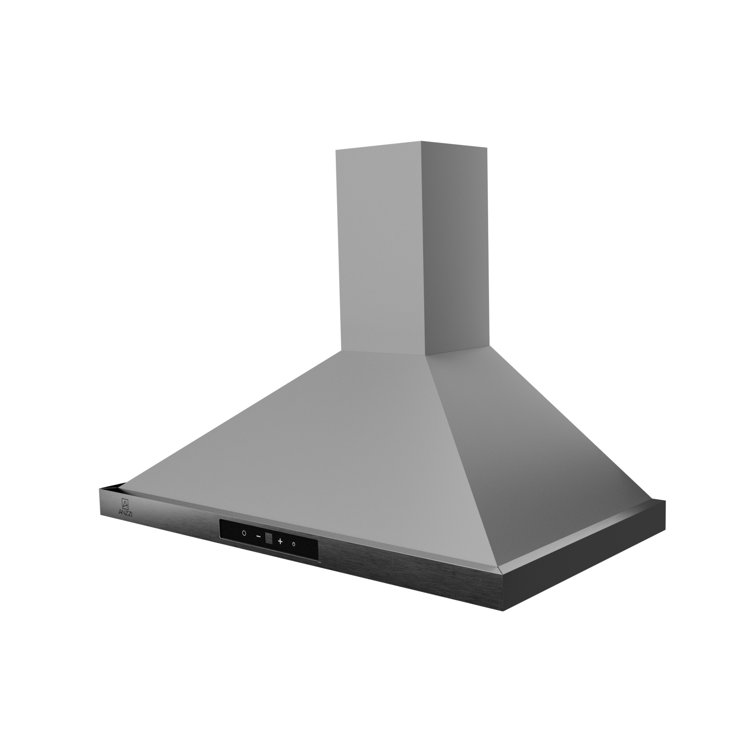 36" Stainless Steel Convertible Wall Mounted Range Hood with LED Lighting