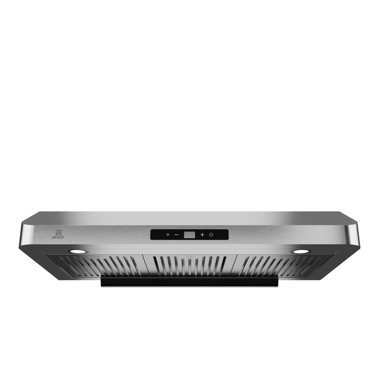 36" Stainless Steel Convertible Under Cabinet Range Hood with LED Lights