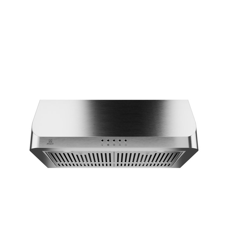 30" Stainless Steel Convertible Under Cabinet Range Hood with LED Lights