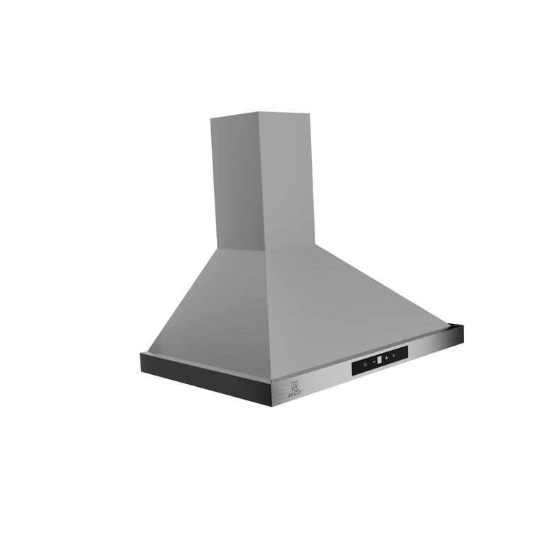 30" Stainless Steel Convertible Wall Mounted Range Hood with LED Lighting