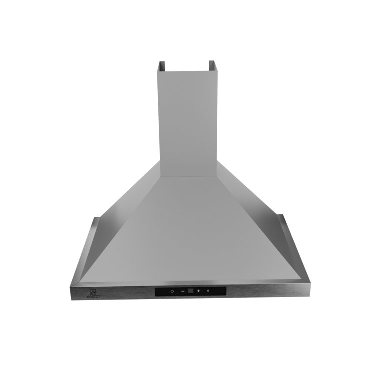 30" Stainless Steel Convertible Wall Mounted Range Hood with LED Lighting