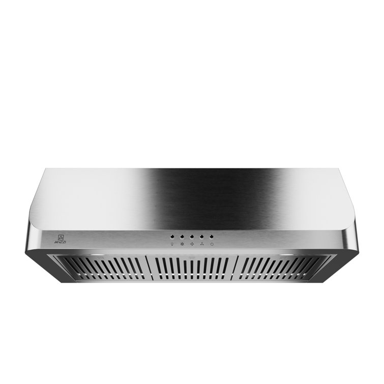36" Stainless Steel Convertible Under Cabinet Range Hood with LED Lights
