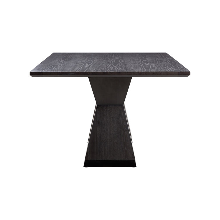 Nolan Black Wood Rectangular Dining Table for Ten