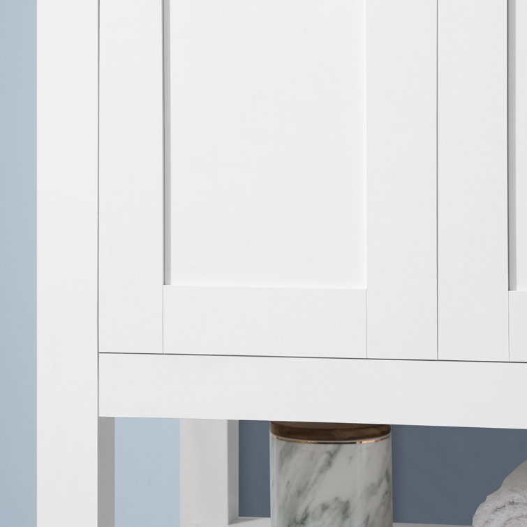 Vegas 24" Pure White Freestanding Bathroom Vanity with Sink
