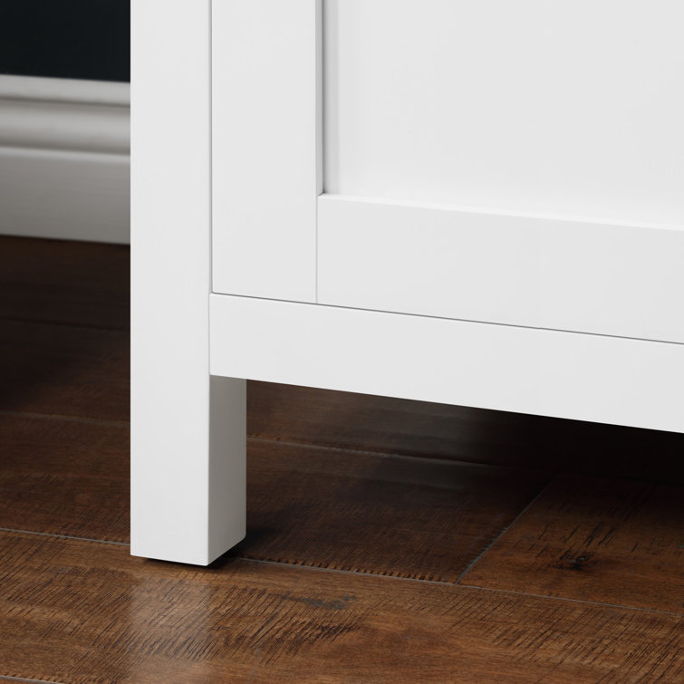 Pure White 60" Freestanding Bathroom Vanity with Single Sink