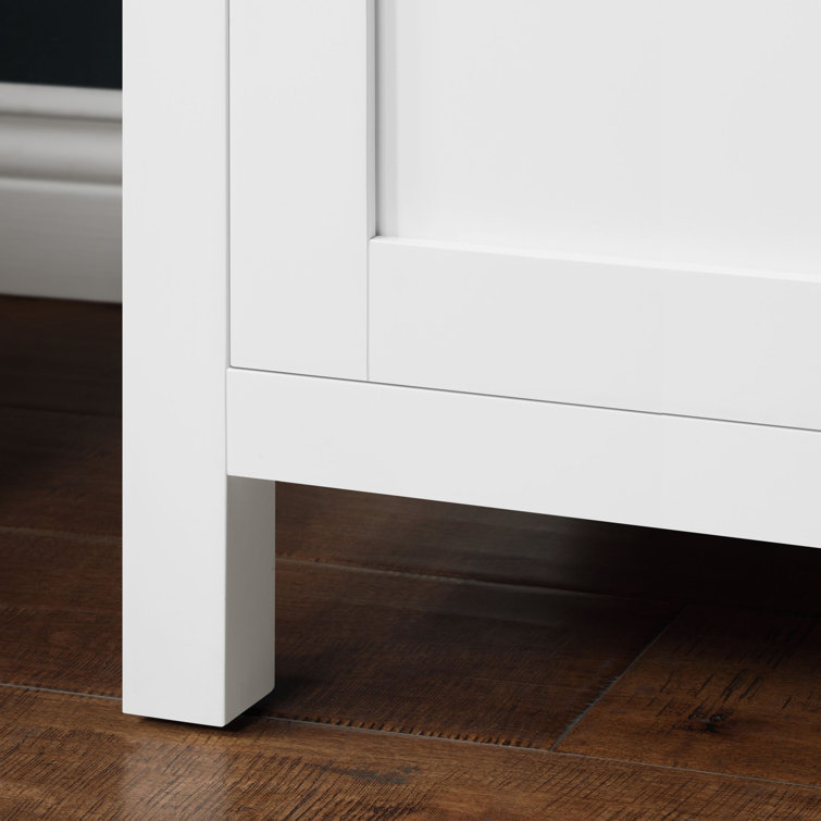 Pure White 60" Freestanding Bathroom Vanity with Single Sink