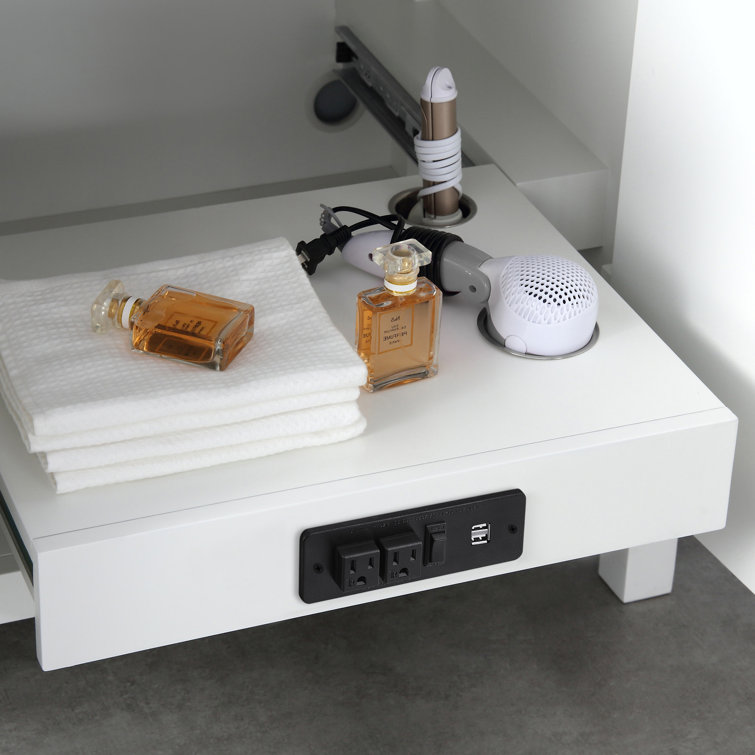 Tahoe 72" Pure White Double Sink Freestanding Vanity