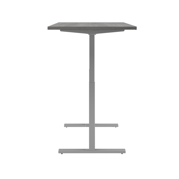 Elevate 60" Platinum Gray Electric Sit/Stand Desk with Keyboard Tray