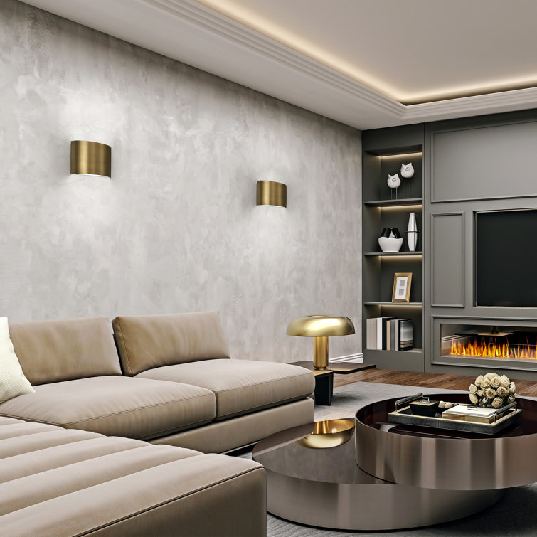 Brushed Nickel Dimmable LED Wall Sconce