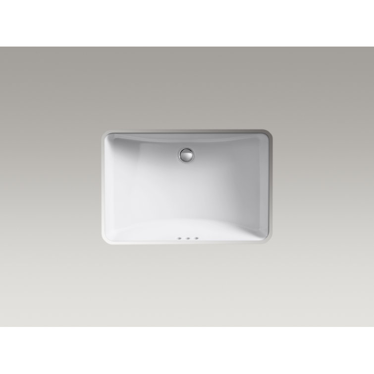 Ladena White Porcelain Rectangular Undermount Sink
