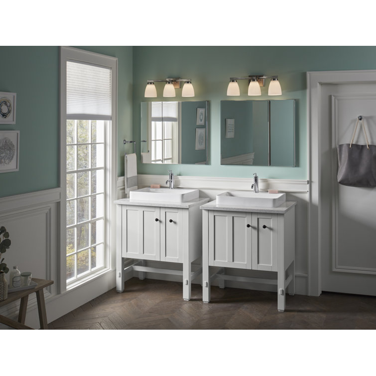 Sleek Minimalist White Ceramic Rectangular Vessel Sink
