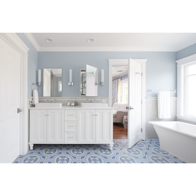 Sleek Minimalist White Ceramic Rectangular Vessel Sink