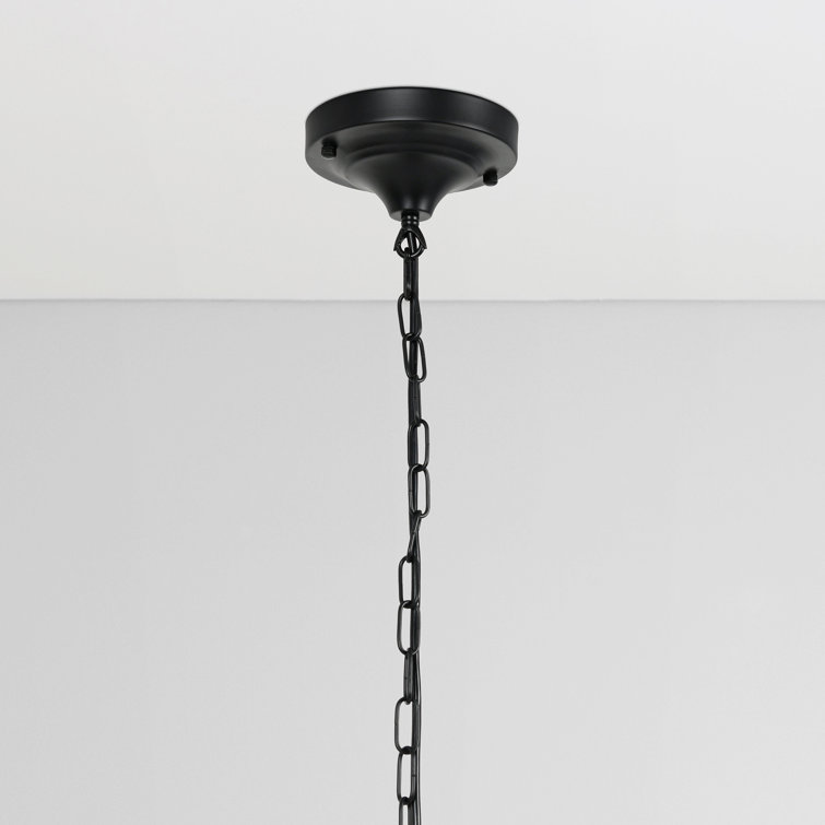 Matte Black Mini Pendant Light with Clear Glass Shade