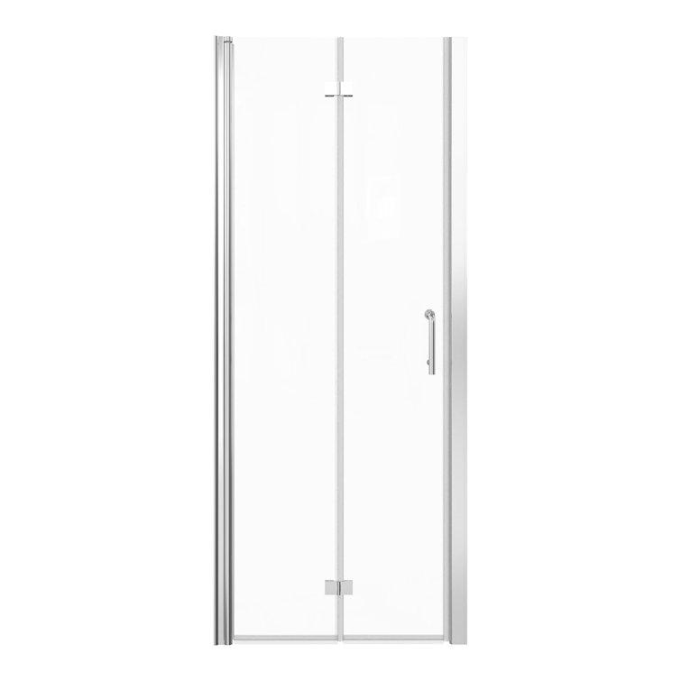 36'' x 72'' Chrome Semi-Frameless Glass Shower Door