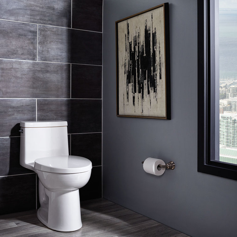 White High Efficiency Elongated One-Piece Toilet