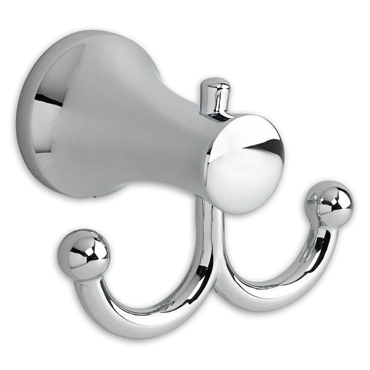 Chrome Double Wall Mounted Towel and Robe Hook