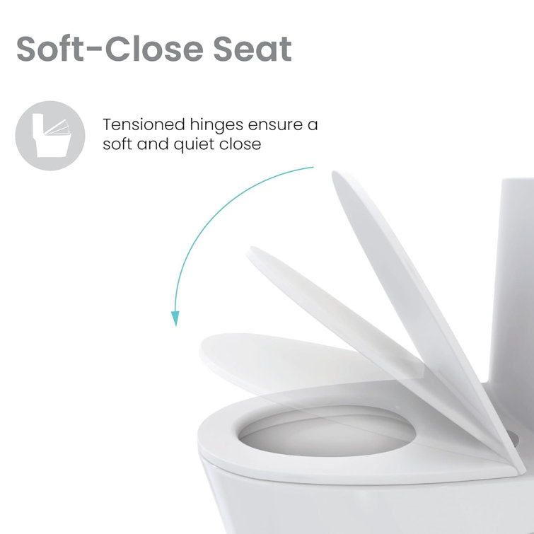 Glossy White Ceramic Elongated One-Piece Corner Toilet
