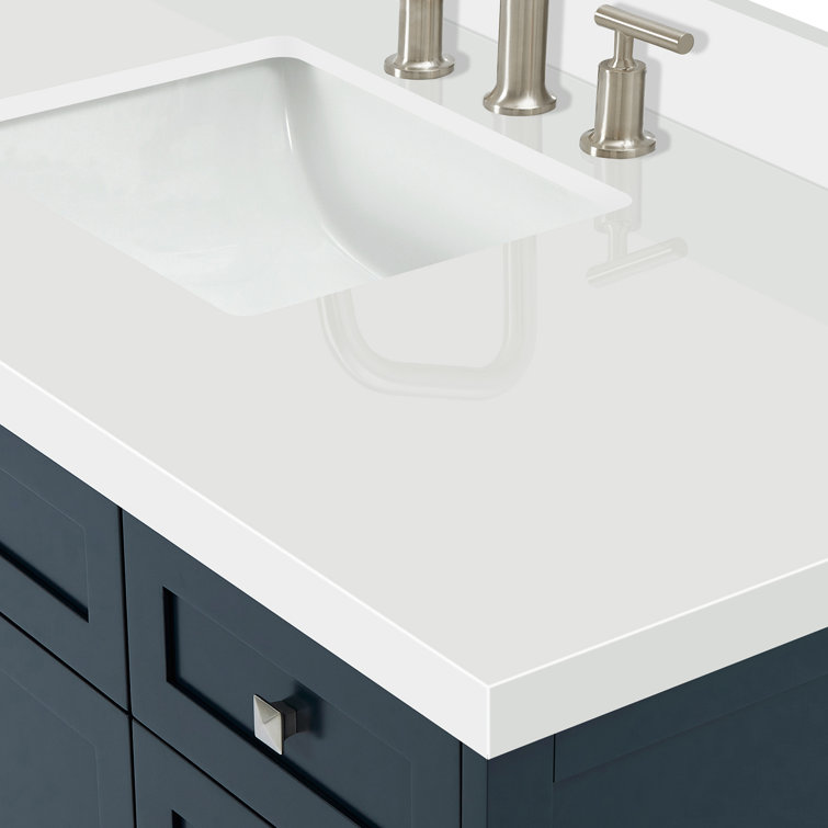 Midnight Blue 61" Single Sink Vanity with Quartz Top