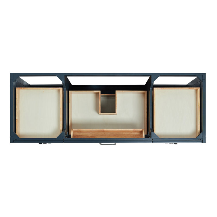 Monroe 60" Midnight Blue Freestanding Single Vanity Base