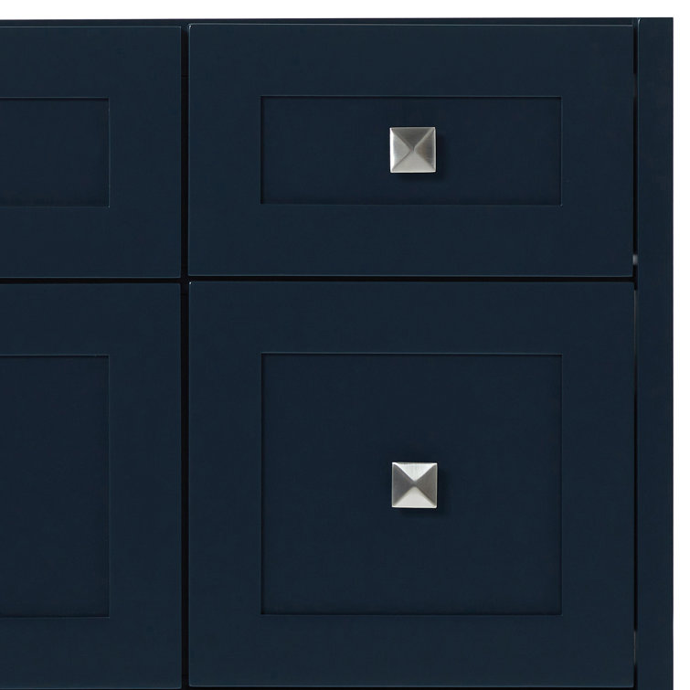 Monroe 60" Midnight Blue Freestanding Single Vanity Base