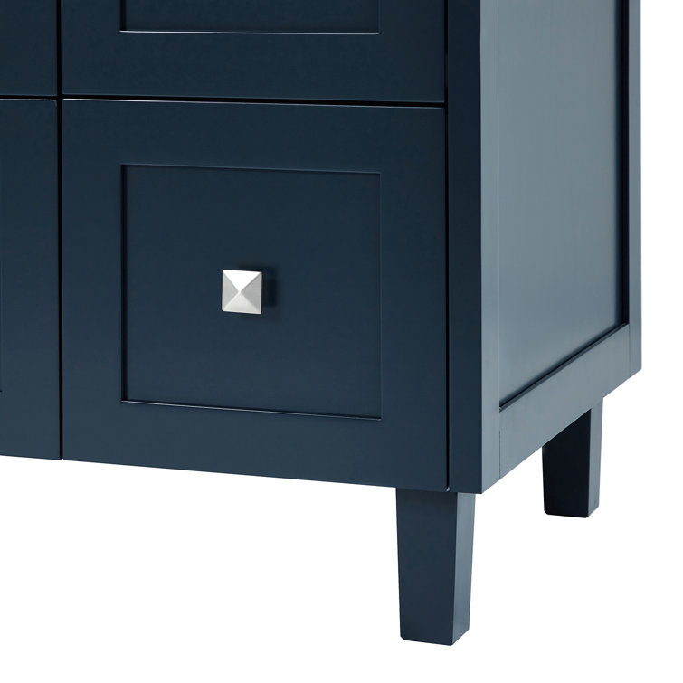 Monroe 60" Midnight Blue Freestanding Single Vanity Base