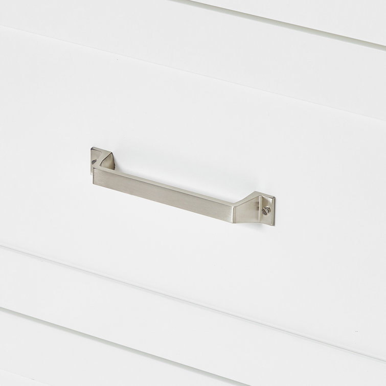 White Freestanding Single Sink Bathroom Vanity with Marble Top