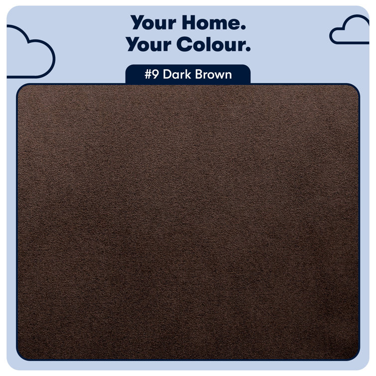 Dark Brown Microsuede Track Arm Sofa with Pillow Back