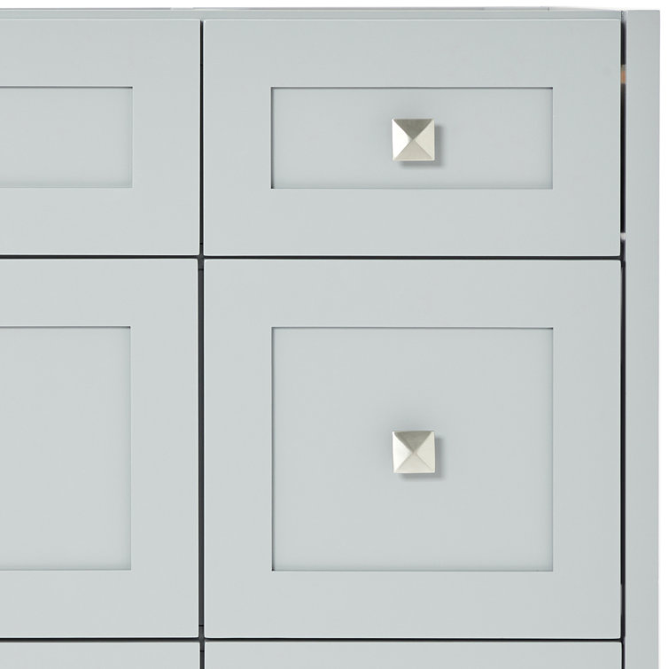 Gray Freestanding Single Sink Bathroom Vanity with Quartz Top