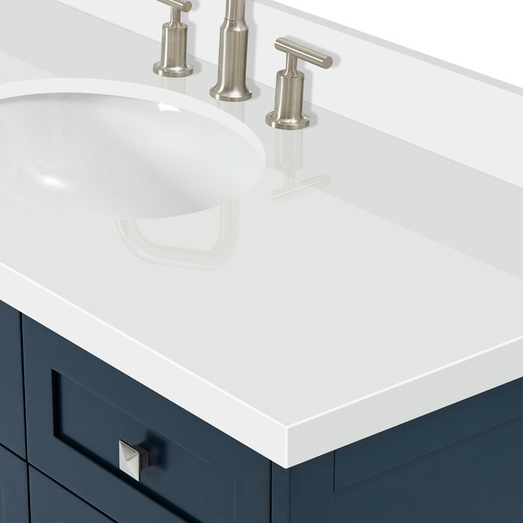 Midnight Blue 55" Single Sink Vanity with Quartz Top