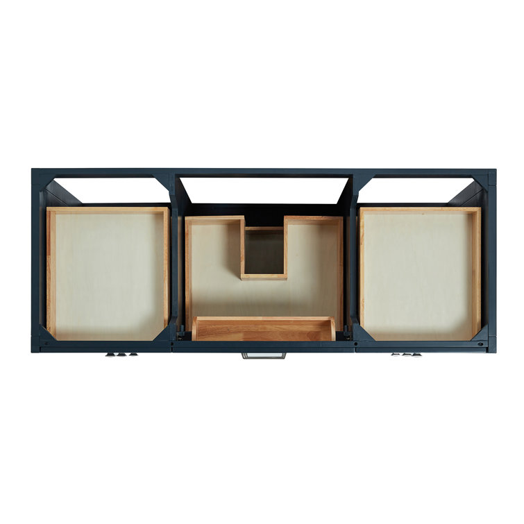 Midnight Blue 54" Single Sink Vanity with Carrara Quartz Top