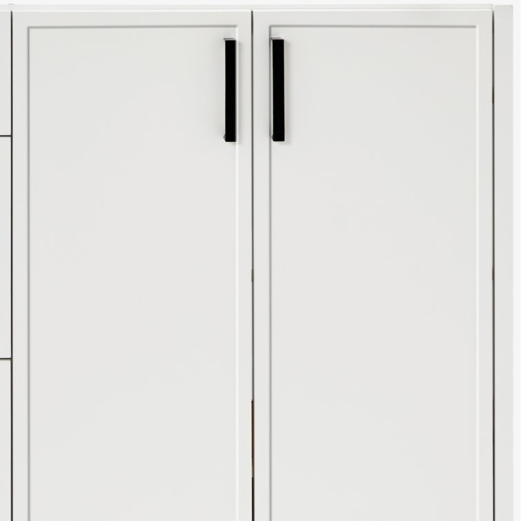Kelly 72" White Double Freestanding Bathroom Vanity