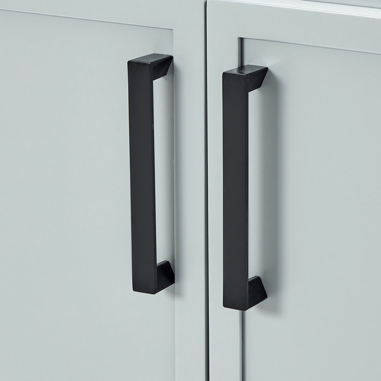 Gray Double Sink Bathroom Vanity with Quartz Top