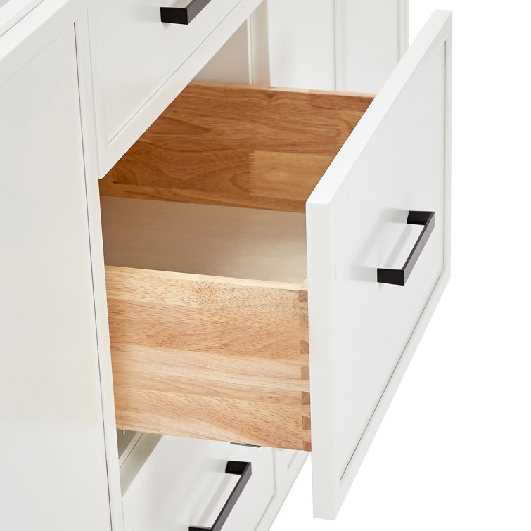 Kelly 73" White Wood Double Sink Vanity with Quartz Top