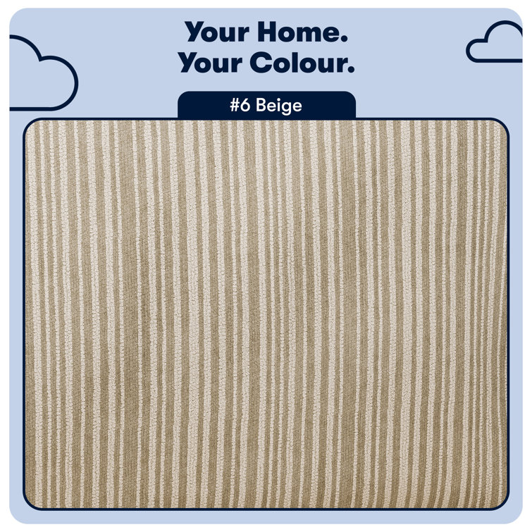 Beige Linen 78" Sofa with Removable Cushions