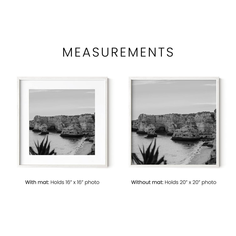 White Oak 16'' x 16'' Solid Wood Gallery Wall Frame Set
